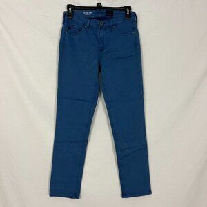 NWOT AG Adriano Goldschmied Blue Prima Cigarette Crop Jegging Jeans Size 25
